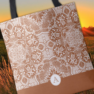 Bolso De Tela Monograma Grasshoppers Mandala Tote Bag