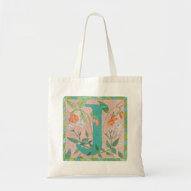 Bolso De Tela Monograma Iluminado 'J' (Frente)