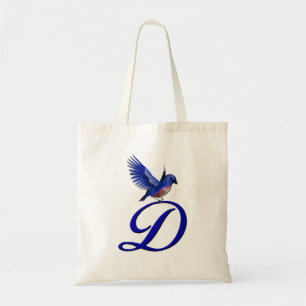 Bolso De Tela Monograma inicial D Bluebird
