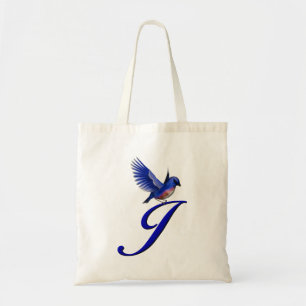 Bolso De Tela Monograma inicial J Bluebird