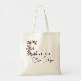 Bolso De Tela Monograma inicial + Nombre Super Mamá