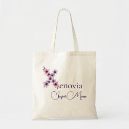 Bolso De Tela Monograma inicial + Nombre Super Mamá