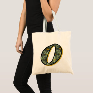 Bolso De Tela Monograma Inicial O Margaritas Arte Floral