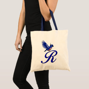 Bolso De Tela Monograma Inicial R de Bluebird
