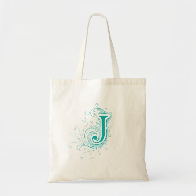 Bolso De Tela Monograma "J" Tote Bag (Frente)