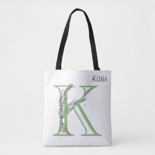 Bolso De Tela Monograma K Lavender Eucalyptus