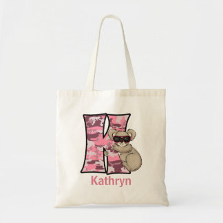 Bolso De Tela Monograma K para Chicas Rosa Koala Oso