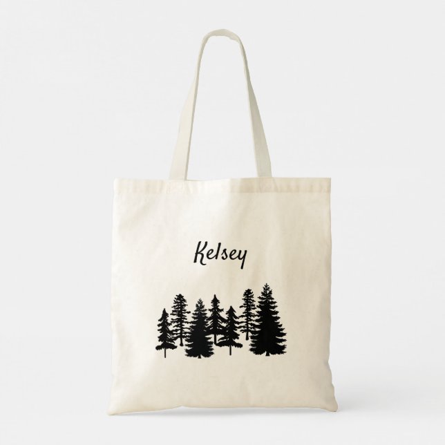 Bolso De Tela Monograma Las montañas llaman a la naturaleza (Reverso)