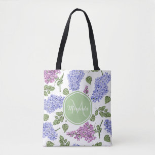 Bolso De Tela Monograma Lila Lavanda
