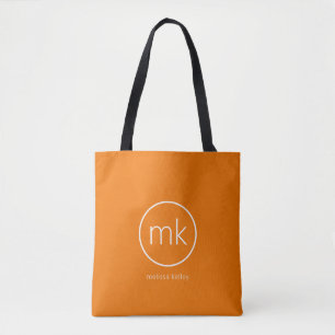 Bolso De Tela Monograma mínimo profesional Naranja Tangerina