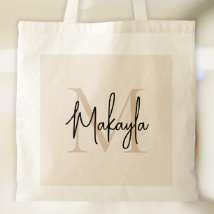 Bolso De Tela Monograma Moderno