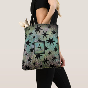 Bolso De Tela Monograma moderno Retro Mid Century