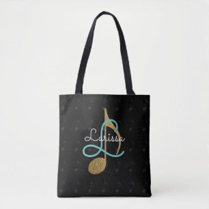 Bolso De Tela monograma musical