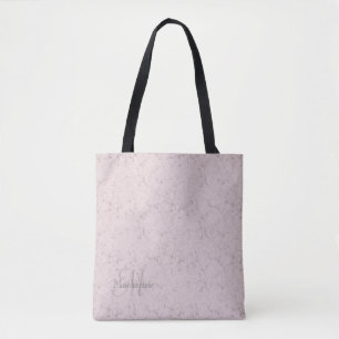Bolso De Tela Monograma Nombre personalizado Rubor Diseño de már
