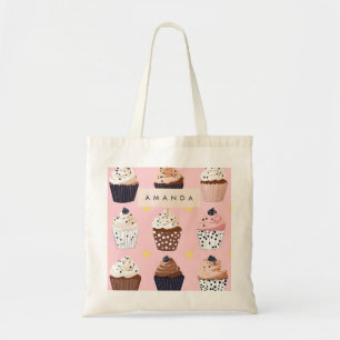 Bolso De Tela Monograma pastel dulce personalizado