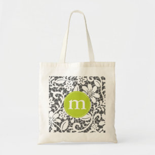 Bolso De Tela Monograma personalizado cordón retro elegante del