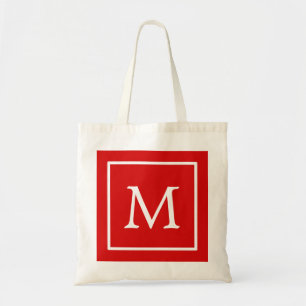 Bolso De Tela Monograma Personalizado personalizado de la Plaza 