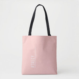 Bolso De Tela Monograma personalizado, rosa melocotón nueva líne