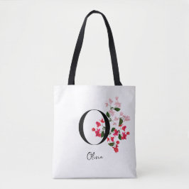 Bolso De Tela Monograma personalizado Tote Bag - Letra O