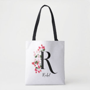 Bolso De Tela Monograma personalizado Tote Bag - Letra R