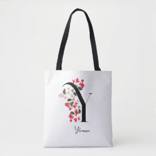 Bolso De Tela Monograma personalizado Tote Bag - Letra Y