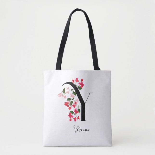 Bolso De Tela Monograma personalizado Tote Bag - Letra Y (Anverso)