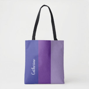 Bolso De Tela Monograma personalizado, tres tonos púrpura