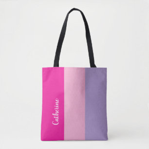 Bolso De Tela Monograma personalizado, trinitonio rosado calient