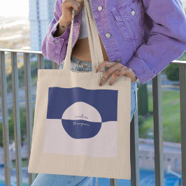 Bolso De Tela Monograma púrpura único de guion y guion