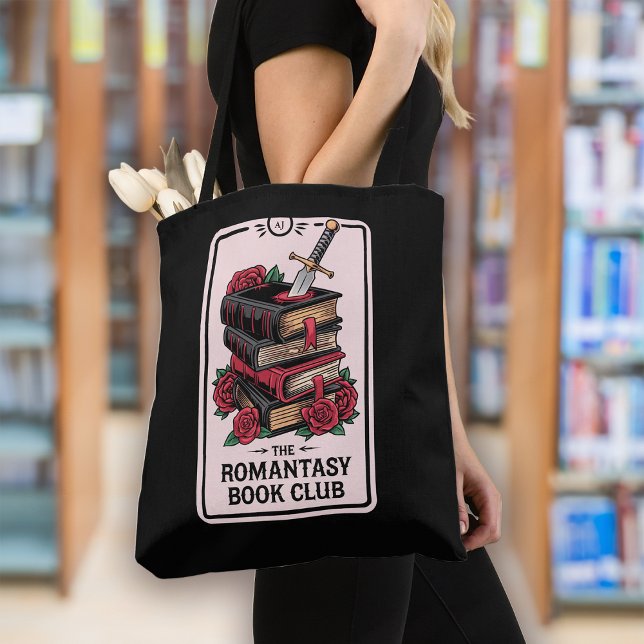 Bolso De Tela Monograma Romantasy Book Club Bookish (Subido por el creador)