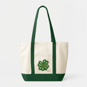 Bolso De Tela Monograma Shamrock