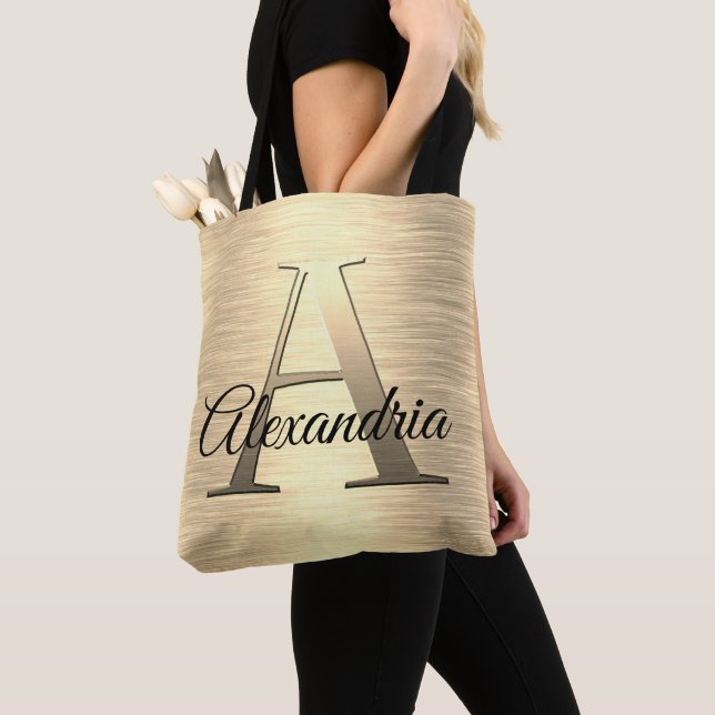 Bolso De Tela Monograma Shimmery Gold (Detalle)