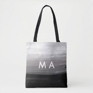 Bolso De Tela Monograma simple añada su letra de nombre man mini