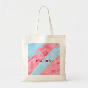 Bolso De Tela monograma simple de letra inicial añada su nombre