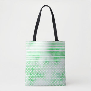 Bolso De Tela Monograma Smokey Green Strig Trig DP Black