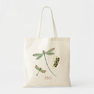 Bolso De Tela Monograma Trullo-Con alas de las libélulas