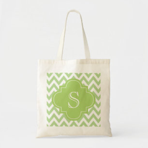 Bolso De Tela Monograma verde del marroquí de Chevron
