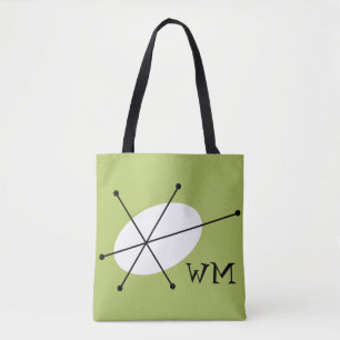 Bolso De Tela Monograma verde deslumbrante por todo el tote
