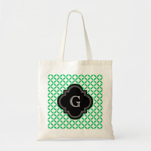 Bolso De Tela Monograma verde esmeralda marroquí de quatrefoil n