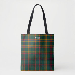 Bolso De Tela Monograma verde oscuro del clan moran