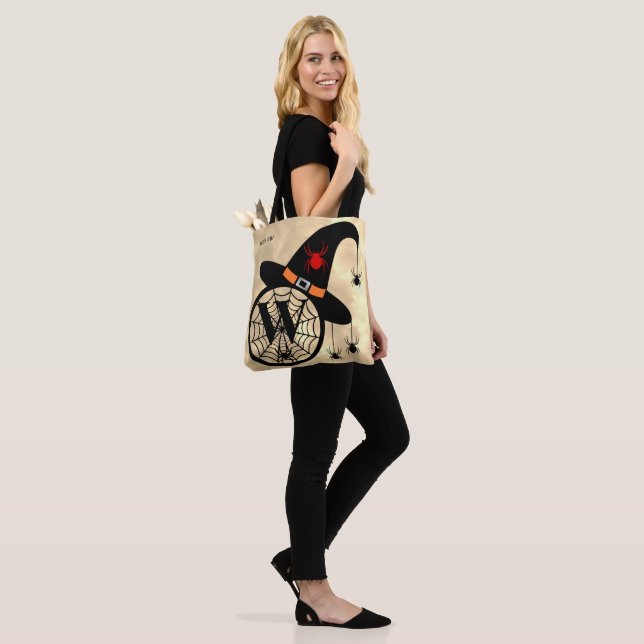 Bolso De Tela Monograma W Cloud Sky Witch Spider Name (Puesto)