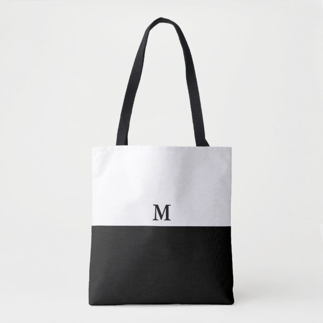 Bolso De Tela Monogramado | Moda Tote Bag (Anverso)