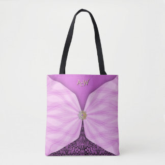 Bolso De Tela Monogrammed Orchid Pink Jewel Textile Illusion Tot