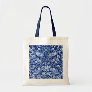 Bolso De Tela Monotona azul de fresa, William Morris
