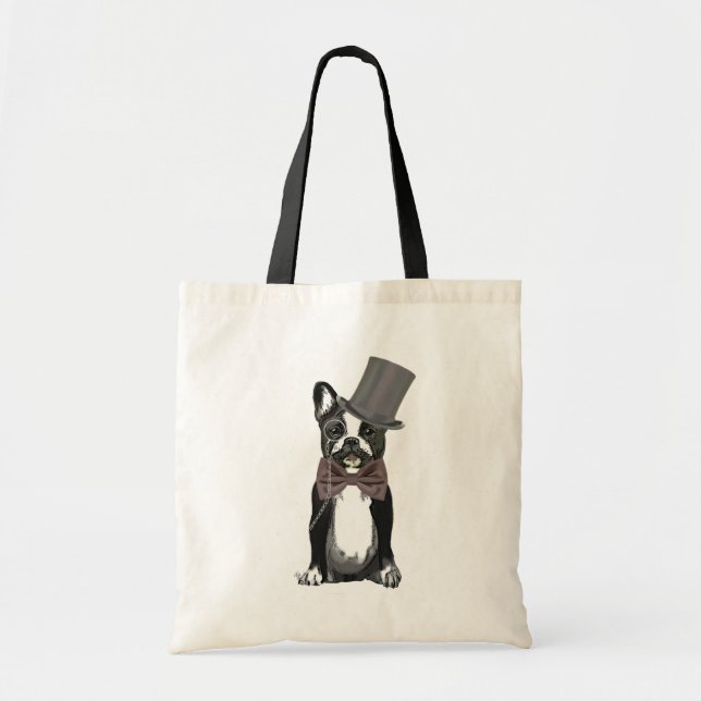 Bolso De Tela Monsieur Bulldog (Frente)