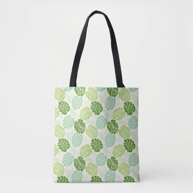 Bolso De Tela Monstera Leaves (Anverso)