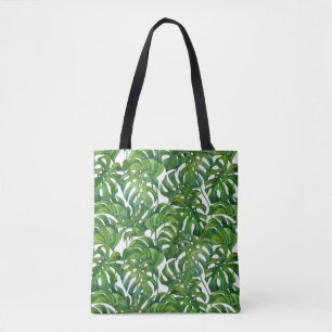 Bolso De Tela Monstera verde deja a los tropicales sin foco