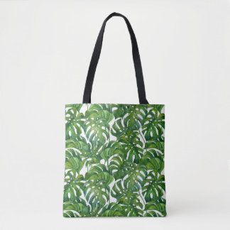 Bolso De Tela Monstera verde deja a los tropicales sin foco