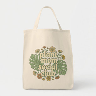 Bolso De Tela Monstera y Florales Estéticos