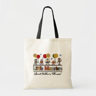 Bolso De Tela Monstruo 3 camisetas de cumpleaños y regalos